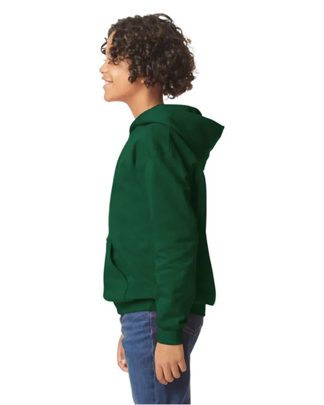 Gildan Youth Softstyle Midweight Fleece Hooded Sweatshirt — view 18