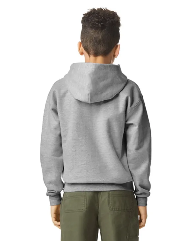 Gildan Youth Softstyle Midweight Fleece Hooded Sweatshirt — view 19