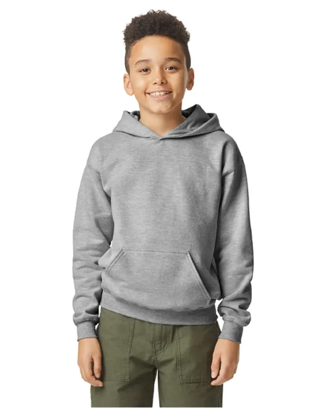 Gildan Youth Softstyle Midweight Fleece Hooded Sweatshirt — view 20