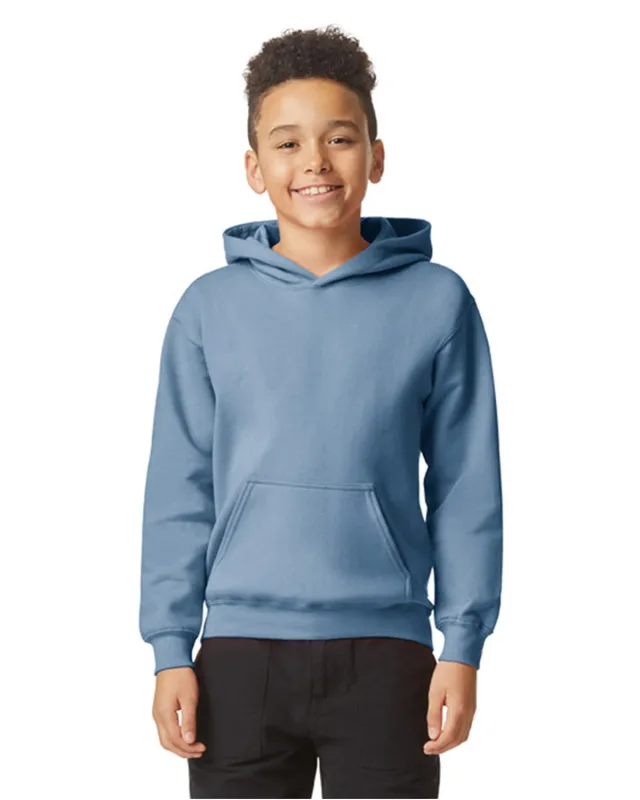Gildan Youth Softstyle Midweight Fleece Hooded Sweatshirt — view 23