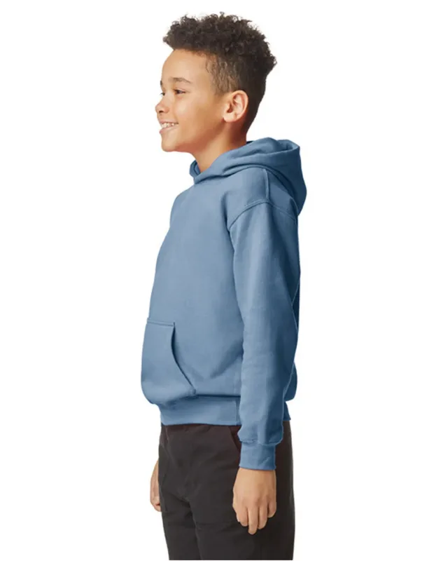 Gildan Youth Softstyle Midweight Fleece Hooded Sweatshirt — view 24
