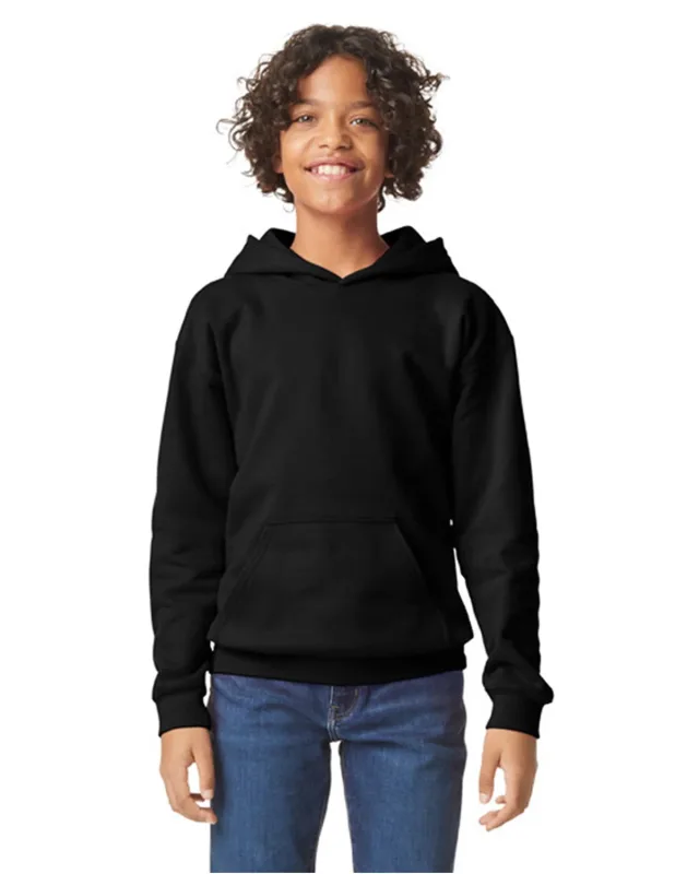 Gildan Youth Softstyle Midweight Fleece Hooded Sweatshirt — view 26