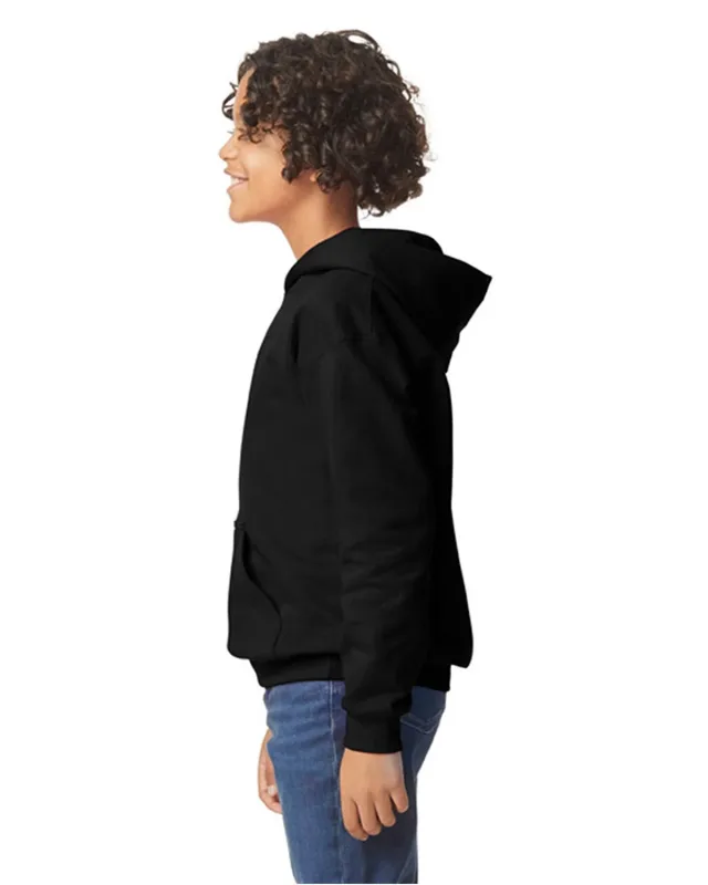 Gildan Youth Softstyle Midweight Fleece Hooded Sweatshirt — view 27