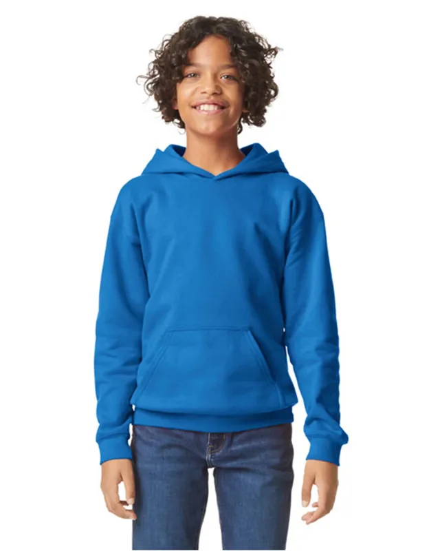 Gildan Youth Softstyle Midweight Fleece Hooded Sweatshirt — view 29