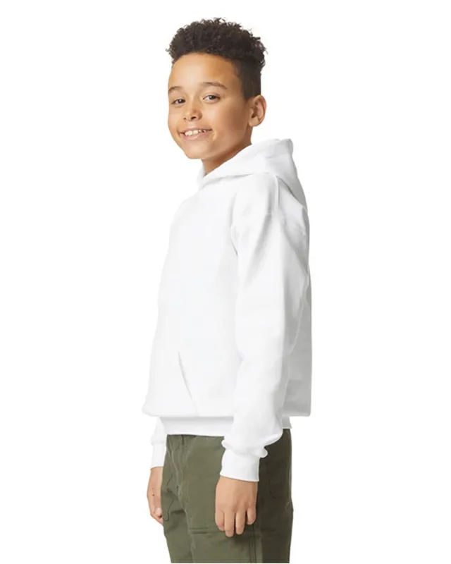Gildan Youth Softstyle Midweight Fleece Hooded Sweatshirt — view 3