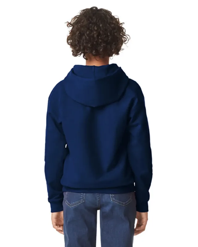 Gildan Youth Softstyle Midweight Fleece Hooded Sweatshirt — view 31