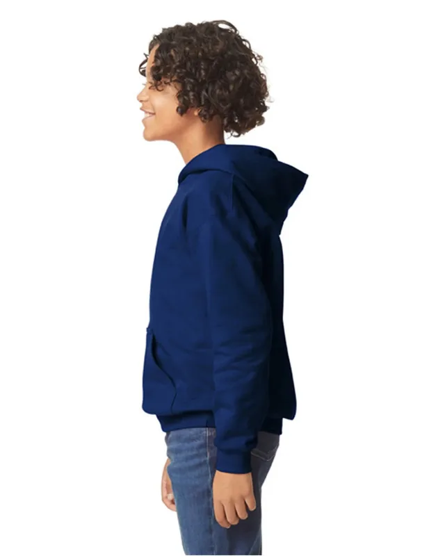 Gildan Youth Softstyle Midweight Fleece Hooded Sweatshirt — view 33