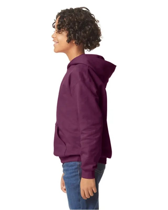 Gildan Youth Softstyle Midweight Fleece Hooded Sweatshirt — view 36