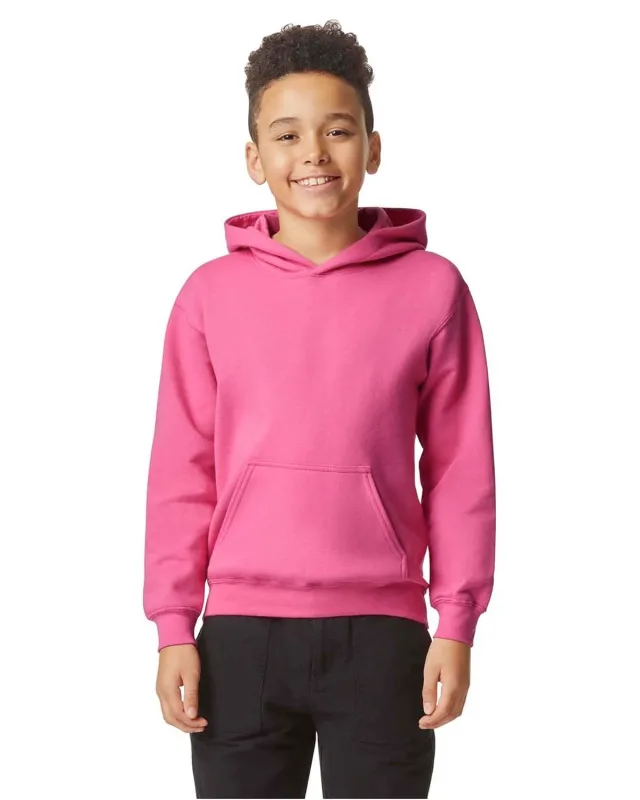 Gildan Youth Softstyle Midweight Fleece Hooded Sweatshirt — view 44