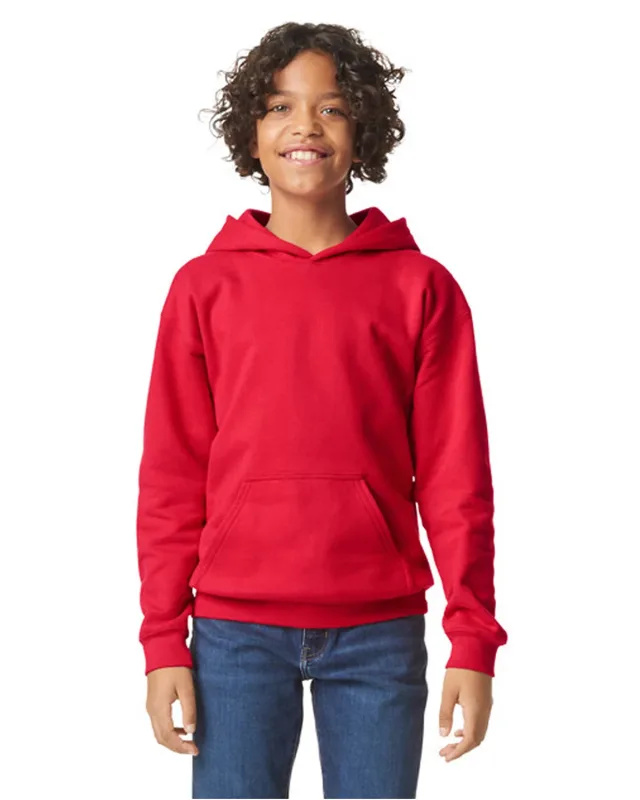 Gildan Youth Softstyle Midweight Fleece Hooded Sweatshirt — view 5