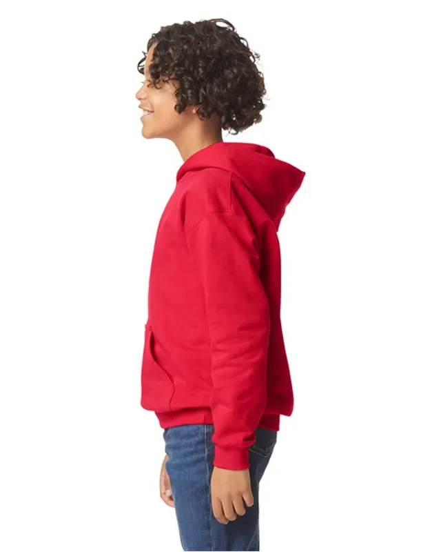 Gildan Youth Softstyle Midweight Fleece Hooded Sweatshirt — view 6