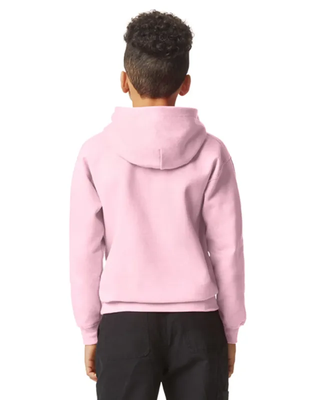 Gildan Youth Softstyle Midweight Fleece Hooded Sweatshirt — view 7