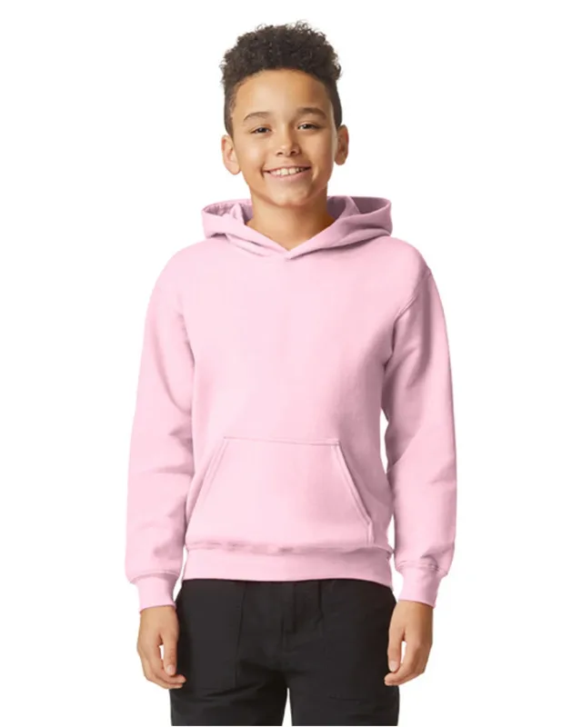 Gildan Youth Softstyle Midweight Fleece Hooded Sweatshirt — view 8