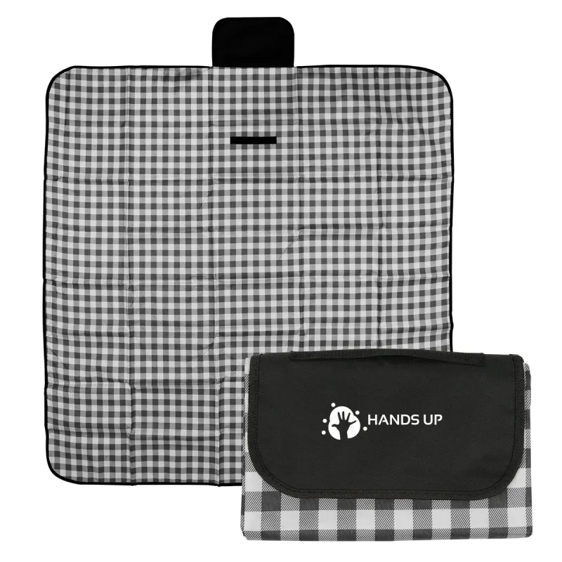 Gingham Roll-Up Picnic Blanket — view 2