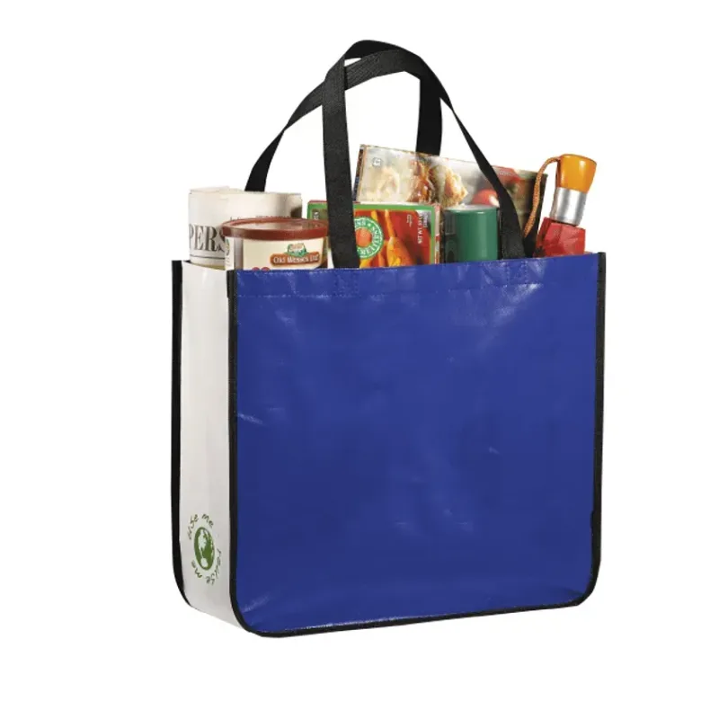 Gloss Laminated Non-Woven Shopper Tote — view 2