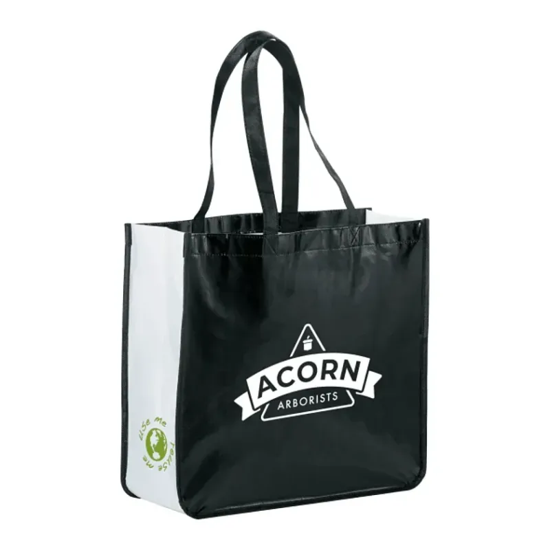 Gloss Laminated Non-Woven Shopper Tote — view 3
