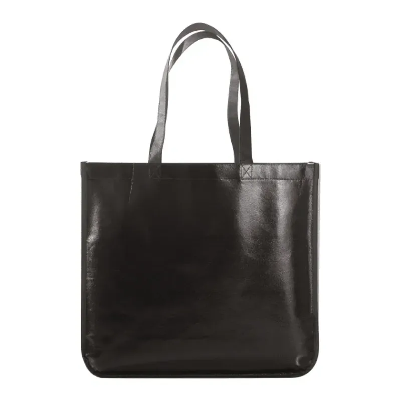 Gloss Laminated Non-Woven Shopper Tote — view 4