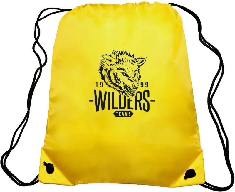 Custom GO-EZ Polyester Drawstring Backpack — view 12