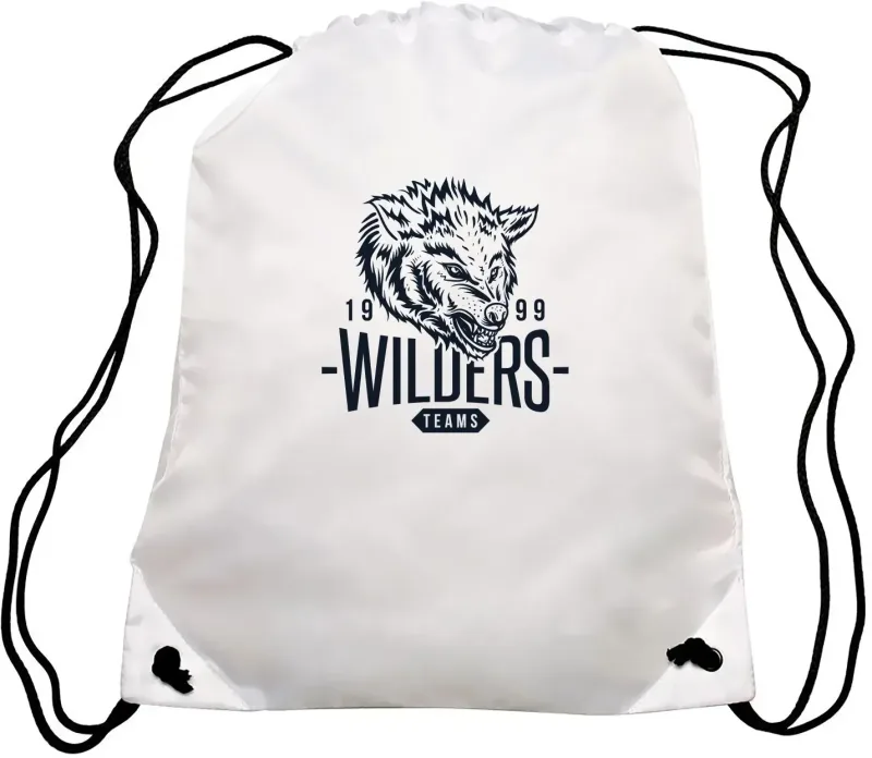 Custom GO-EZ Polyester Drawstring Backpack — view 13