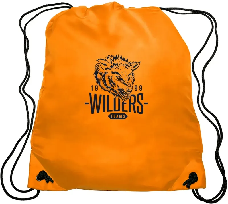 Custom GO-EZ Polyester Drawstring Backpack — view 16