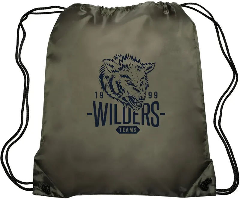 Custom GO-EZ Polyester Drawstring Backpack — view 4