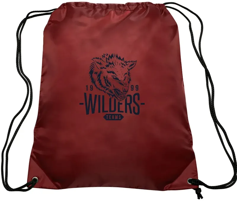 Custom GO-EZ Polyester Drawstring Backpack — view 6