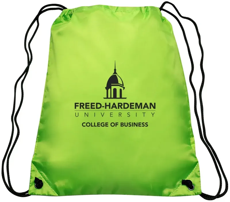 Custom GO-EZ Polyester Drawstring Backpack — view 7