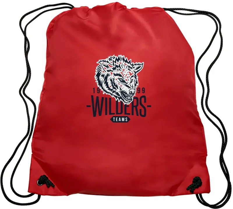 EZ-Draw Polyester Backpack - Personalized Promotional Bag — view 11