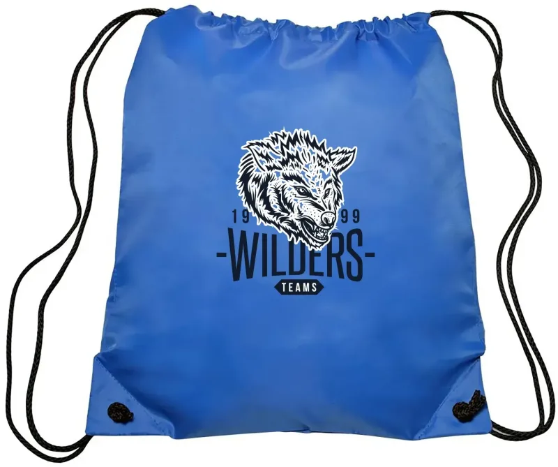 EZ-Draw Polyester Backpack - Personalized Promotional Bag — view 15