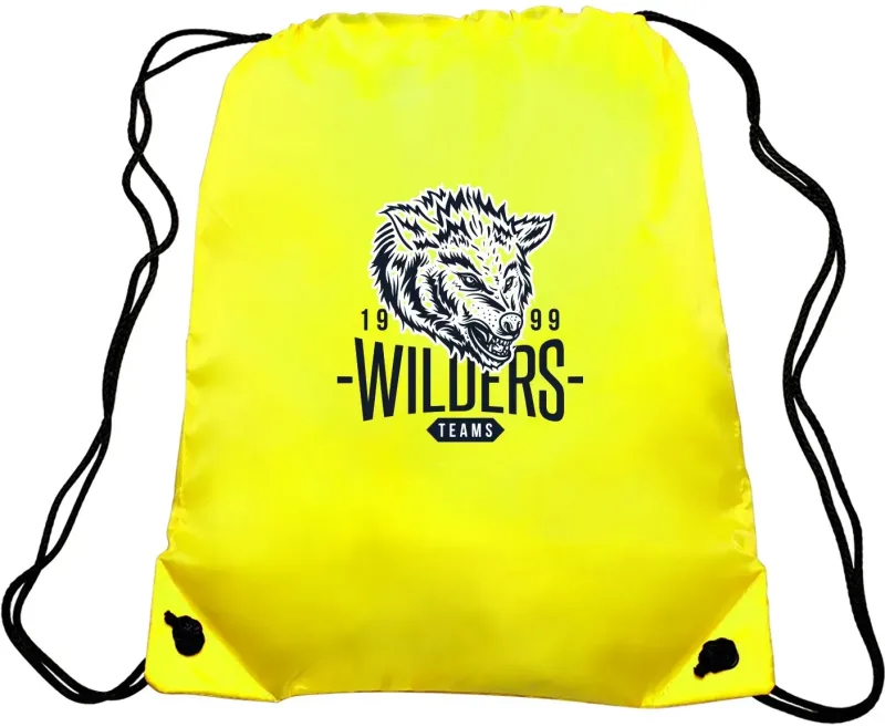 EZ-Draw Polyester Backpack - Personalized Promotional Bag — view 3