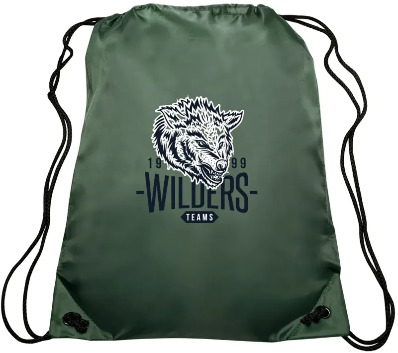 EZ-Draw Polyester Backpack - Personalized Promotional Bag — view 4