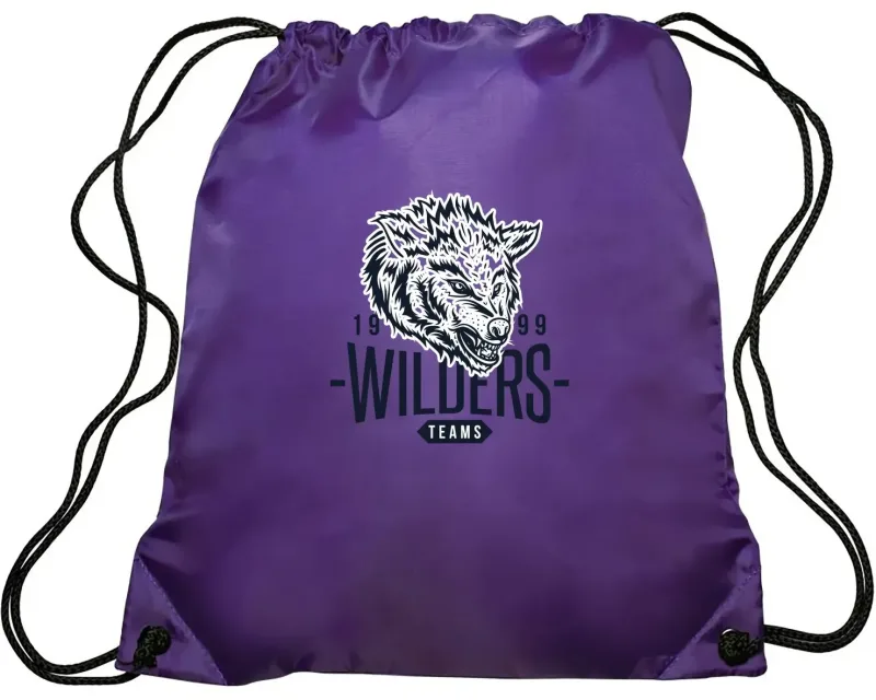 EZ-Draw Polyester Backpack - Personalized Promotional Bag — view 6