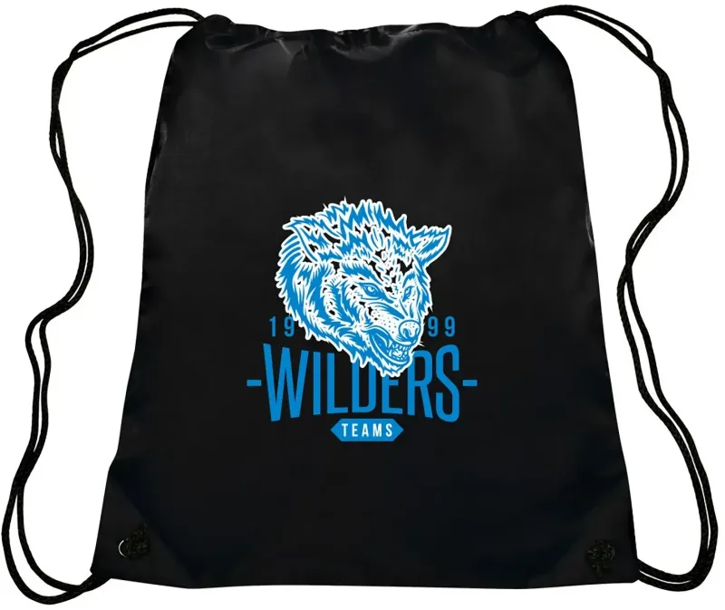 EZ-Draw Polyester Backpack - Personalized Promotional Bag — view 7