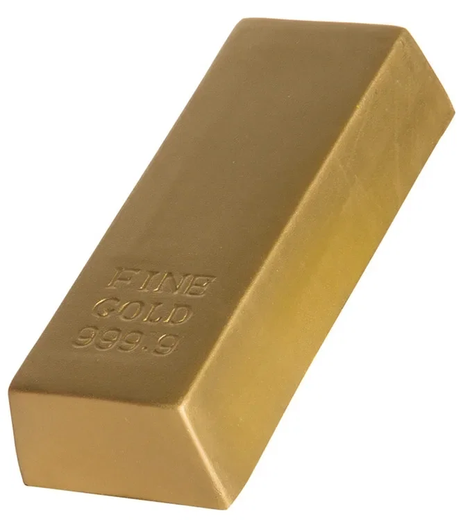 Customized Gold Bar Stress Reliever — view 5
