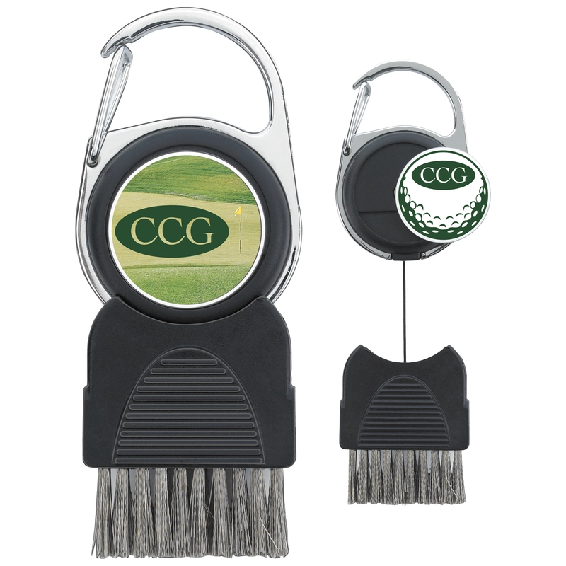 Custom Golf Club Brush with Ball Marker