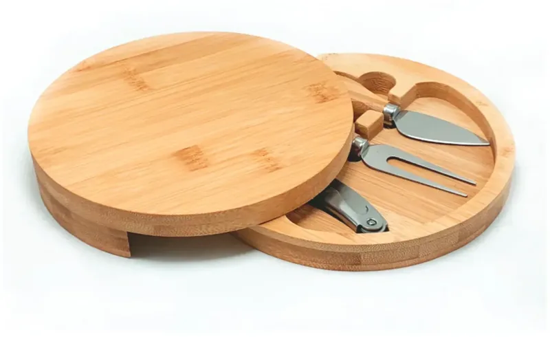 Custom Gorgonzola Bamboo Cheese Board Set — view 2