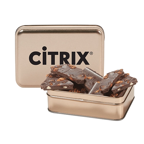 Gourmet Chocolate Bark Rectangle Gift Tins