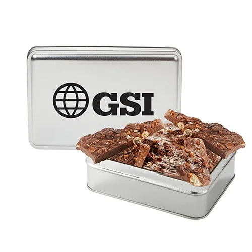 Gourmet Chocolate Bark Rectangle Gift Tins — view 11