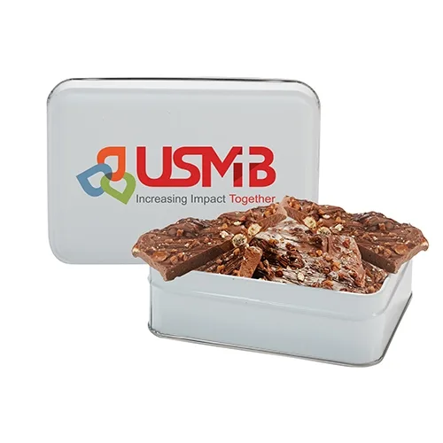 Gourmet Chocolate Bark Rectangle Gift Tins — view 12