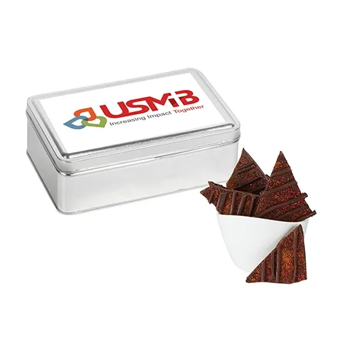 Gourmet Chocolate Bark Rectangle Gift Tins — view 17