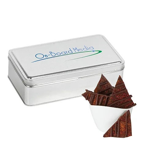 Gourmet Chocolate Bark Rectangle Gift Tins — view 36
