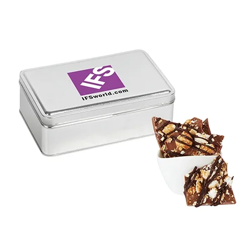 Gourmet Chocolate Bark Rectangle Gift Tins — view 5