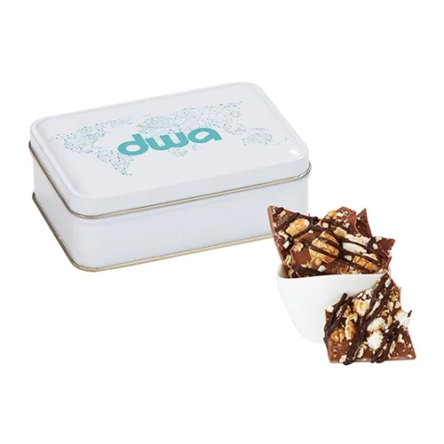 Gourmet Chocolate Bark Rectangle Gift Tins — view 6
