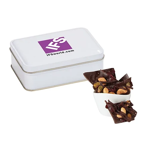 Gourmet Chocolate Bark Rectangle Gift Tins — view 9