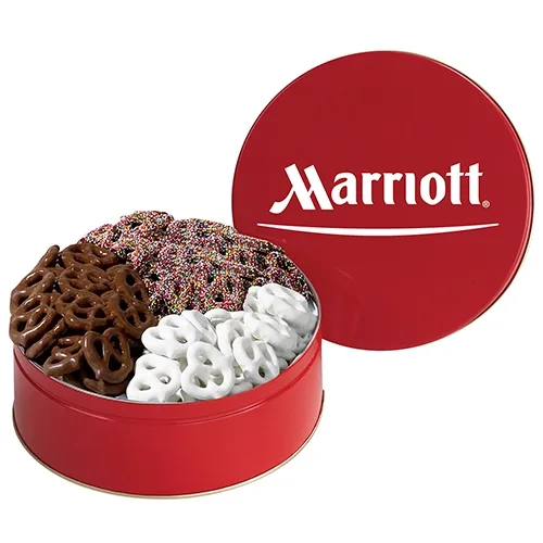 Gourmet Chocolate Pretzel Trio Gift Tin — view 10
