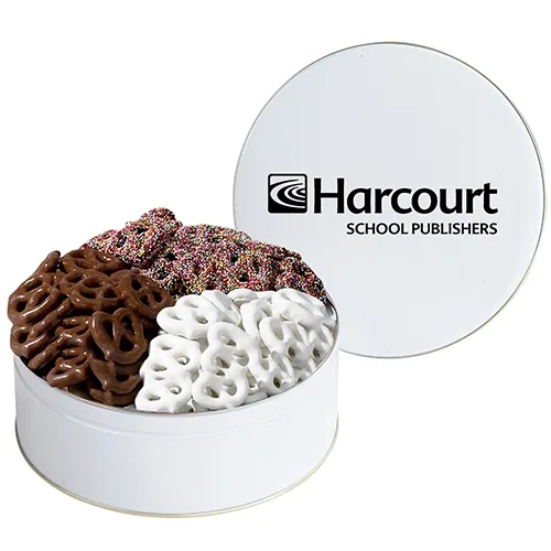 Gourmet Chocolate Pretzel Trio Gift Tin — view 12