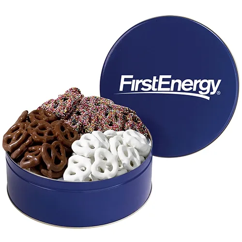 Gourmet Chocolate Pretzel Trio Gift Tin — view 9