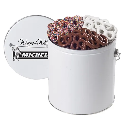 Gourmet Chocolate Pretzel Variety Tin — view 4