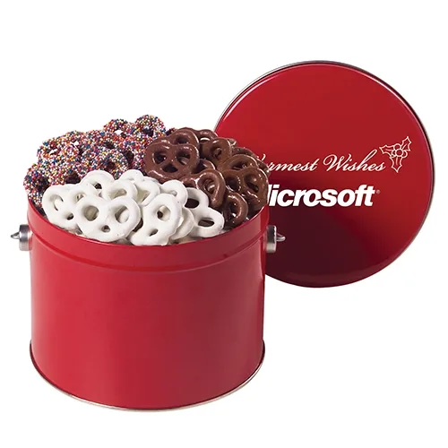 Gourmet Chocolate Pretzel Variety Tin — view 5