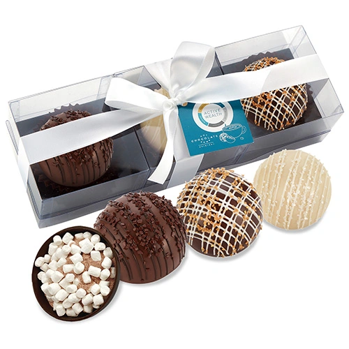 Gourmet Hot Cocoa Bombs Trio with Hang Tag